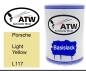 Preview: Porsche, Light Yellow, L117: 500ml Lackdose, von ATW Autoteile West.